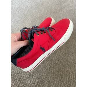 Polo Ralph Lauren Vaugh red canvas sneakers for men size 10.5